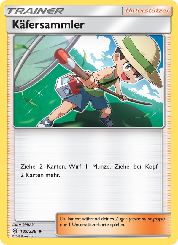 Käfersammler 189 — Bund der Gleichgesinnten (German Pokémon TCG card)