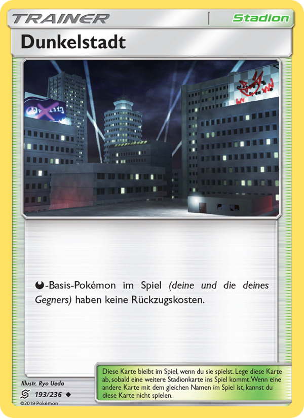 Dunkelstadt 193 — Bund der Gleichgesinnten (German Pokémon TCG card)