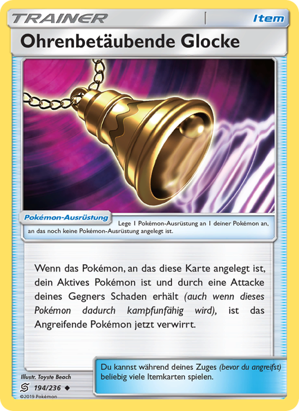Ohrenbetäubende Glocke 194 — Bund der Gleichgesinnten (German Pokémon TCG card)