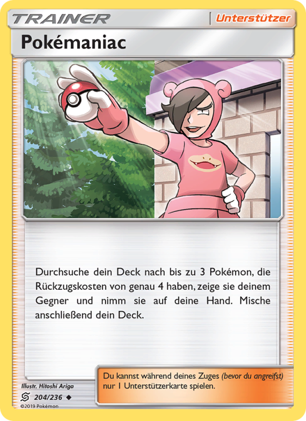 Pokémaniac 204 — Bund der Gleichgesinnten (German Pokémon TCG card)