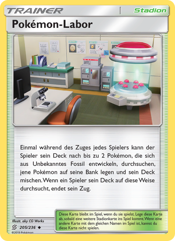 Pokémon-Labor 205 — Bund der Gleichgesinnten (German Pokémon TCG card)