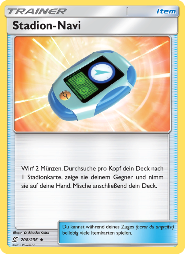 Stadion-Navi 208 — Bund der Gleichgesinnten (German Pokémon TCG card)