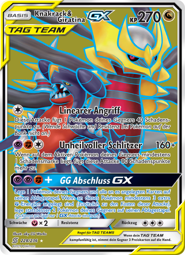 Knakrack & Giratina Pokémon TCG cards