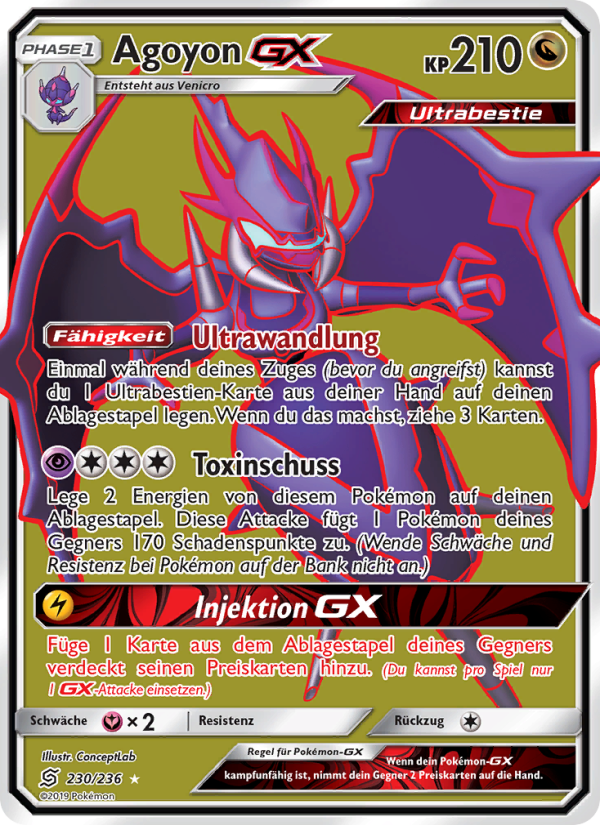 Agoyon GX 230 — Bund der Gleichgesinnten (German Pokémon TCG card)