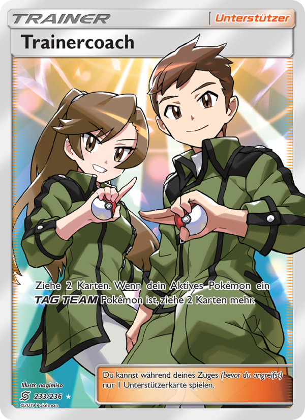 Trainercoach 233 — Bund der Gleichgesinnten (German Pokémon TCG card)
