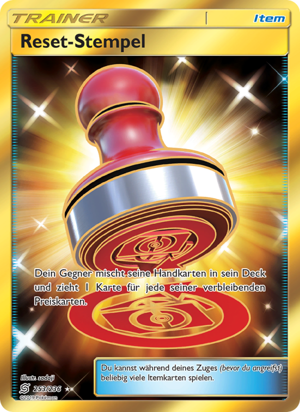 Reset-Stempel 253 — Bund der Gleichgesinnten (German Pokémon TCG card)