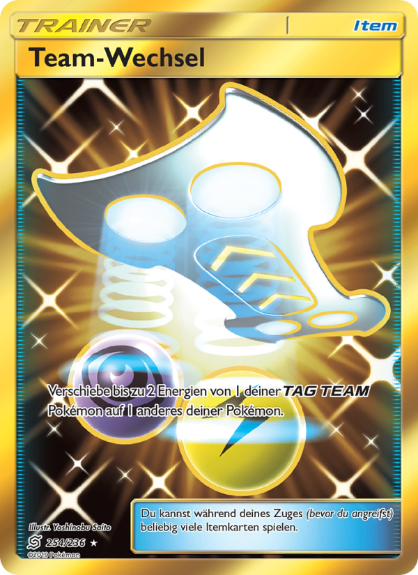 Team-Wechsel 254 — Bund der Gleichgesinnten (German Pokémon TCG card)