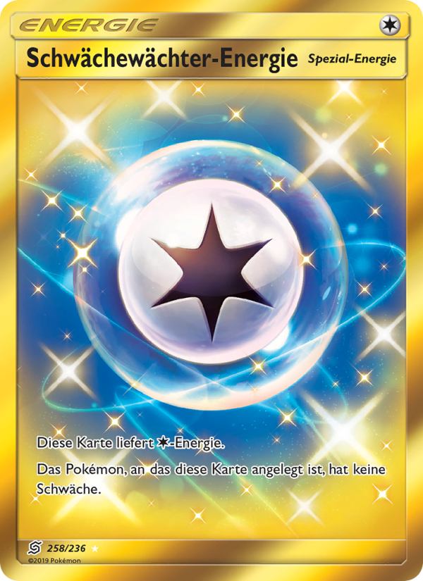 Schwächewächter-Energie 258 — Bund der Gleichgesinnten (German Pokémon TCG card)