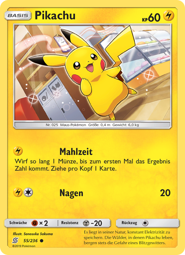 Pikachu 55 — Bund der Gleichgesinnten (German Pokémon TCG card)