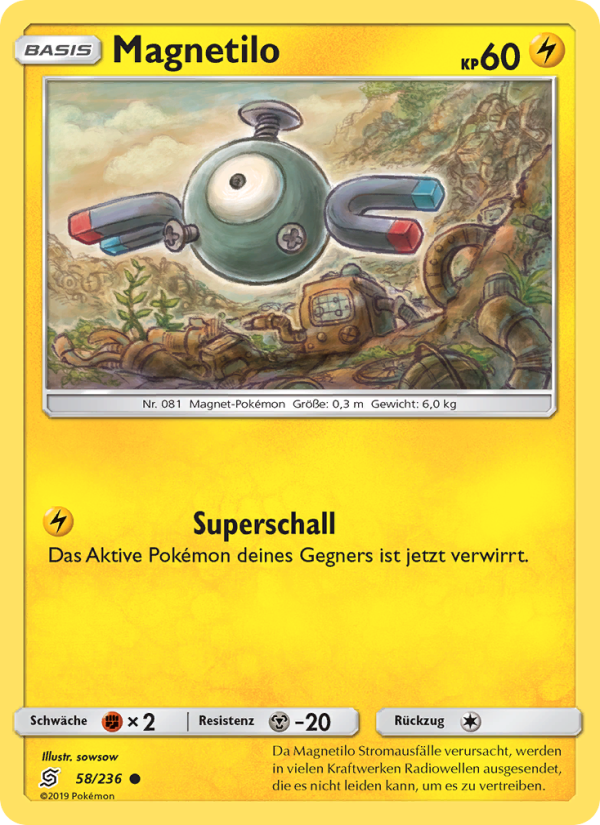 Magnetilo 58 — Bund der Gleichgesinnten (German Pokémon TCG card)