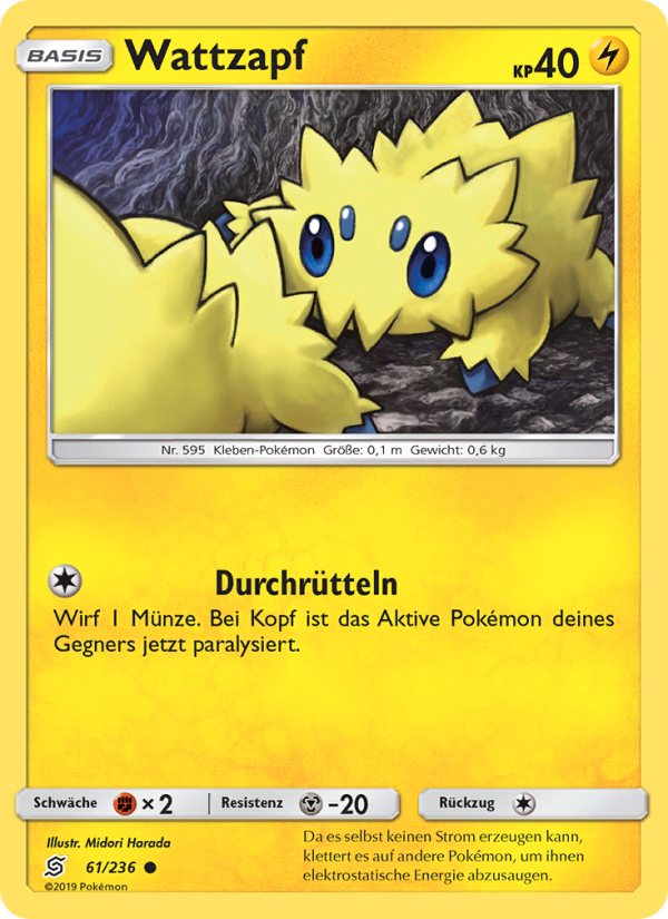 Wattzapf 61 — Bund der Gleichgesinnten (German Pokémon TCG card)