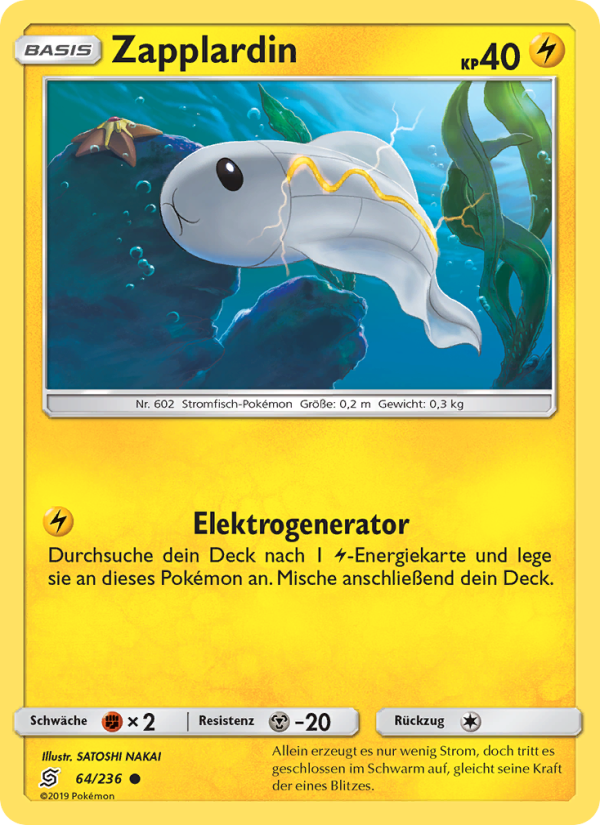 Zapplardin 64 — Bund der Gleichgesinnten (German Pokémon TCG card)