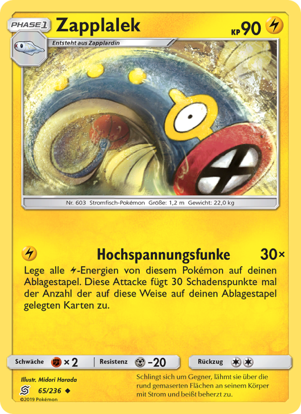 Zapplalek 65 — Bund der Gleichgesinnten (German Pokémon TCG card)
