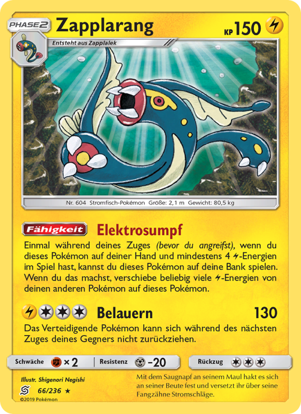 Zapplarang 66 — Bund der Gleichgesinnten (German Pokémon TCG card)