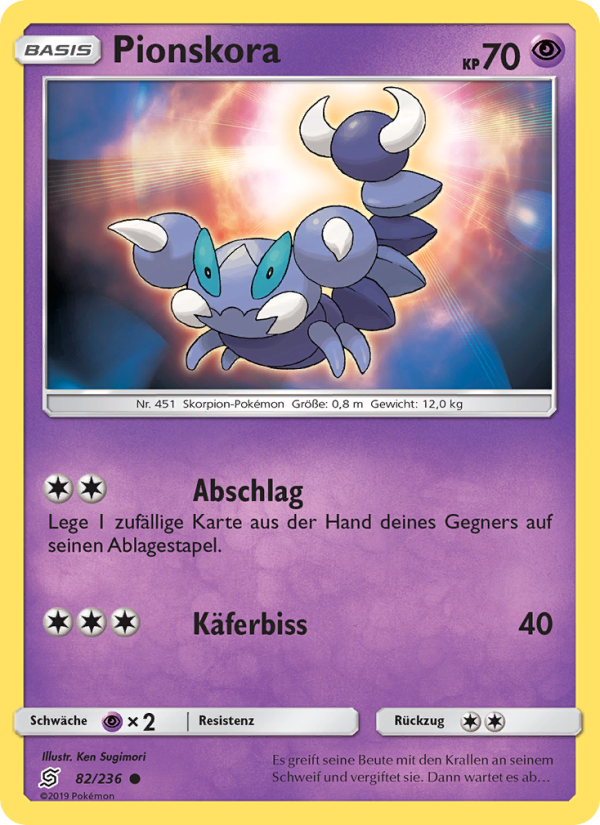 Pionskora 82 — Bund der Gleichgesinnten (German Pokémon TCG card)