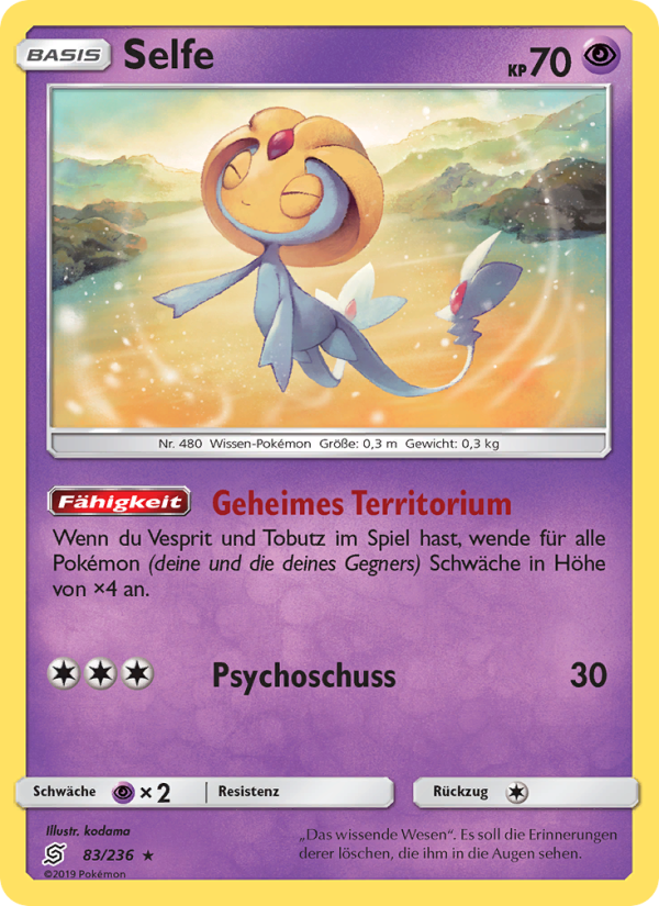 Selfe 83 — Bund der Gleichgesinnten (German Pokémon TCG card)