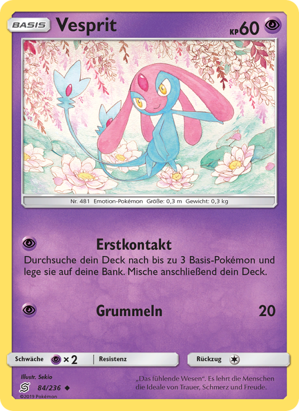 Vesprit 84 — Bund der Gleichgesinnten (German Pokémon TCG card)