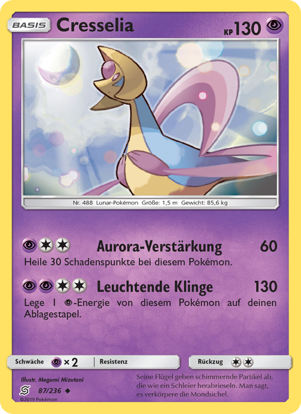 Cresselia 87 — Bund der Gleichgesinnten (German Pokémon TCG card)