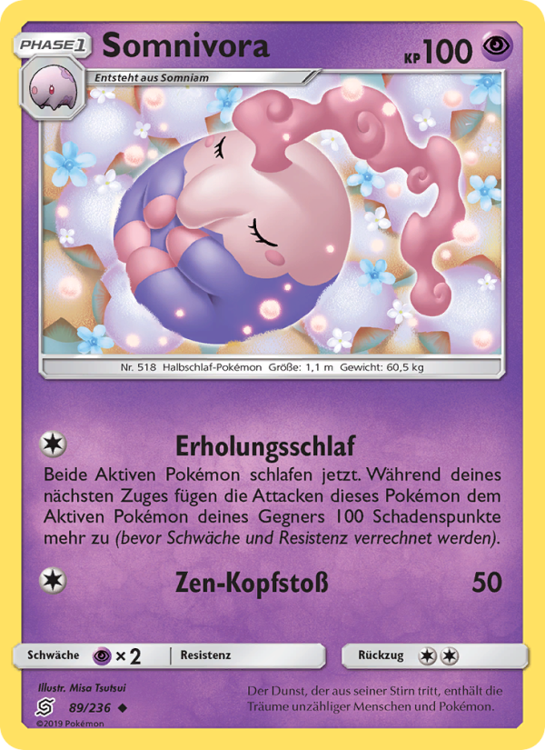 Somnivora 89 — Bund der Gleichgesinnten (German Pokémon TCG card)