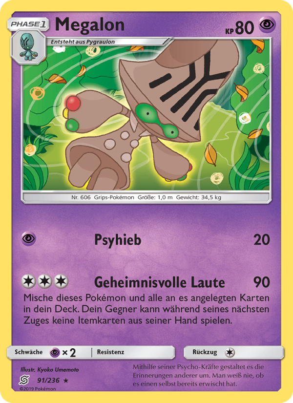 Megalon 91 — Bund der Gleichgesinnten (German Pokémon TCG card)
