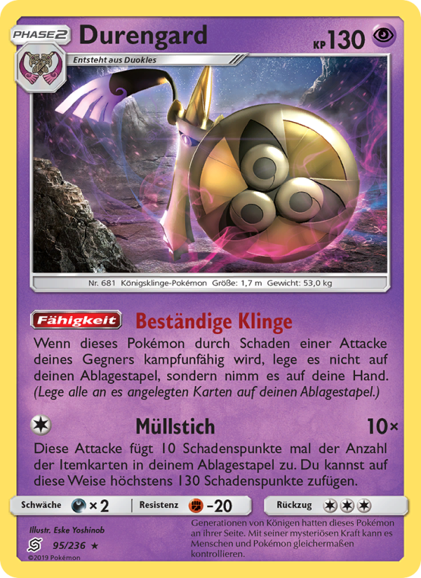 Durengard 95 — Bund der Gleichgesinnten (German Pokémon TCG card)