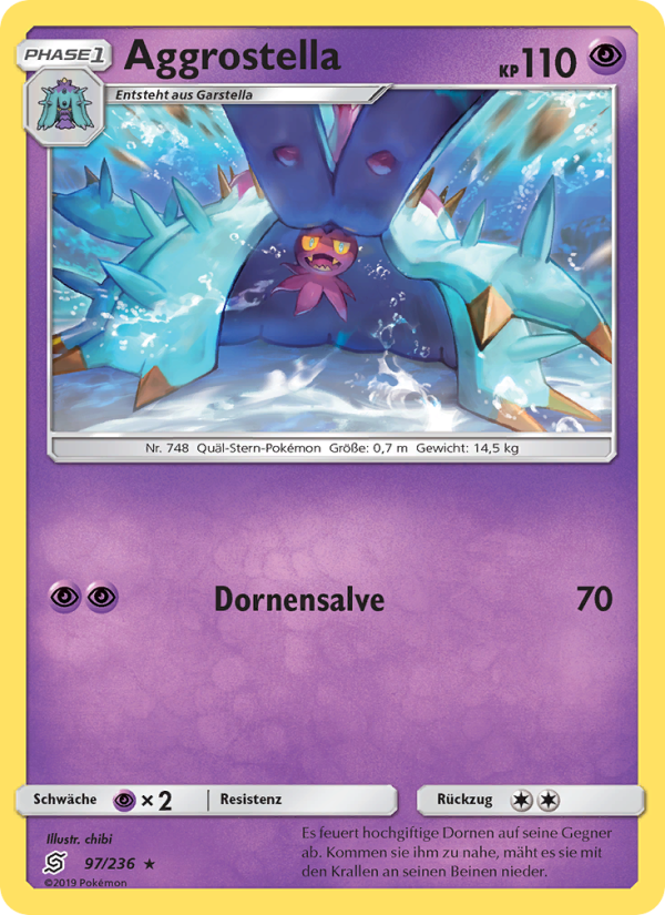 Aggrostella 97 — Bund der Gleichgesinnten (German Pokémon TCG card)