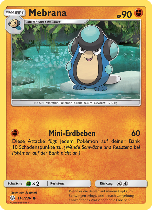 Mebrana 116 — Cosmic Eclipse (German Pokémon TCG card)