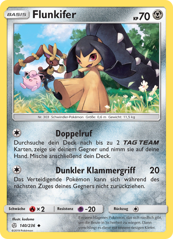 Flunkifer 140 — Cosmic Eclipse (German Pokémon TCG card)