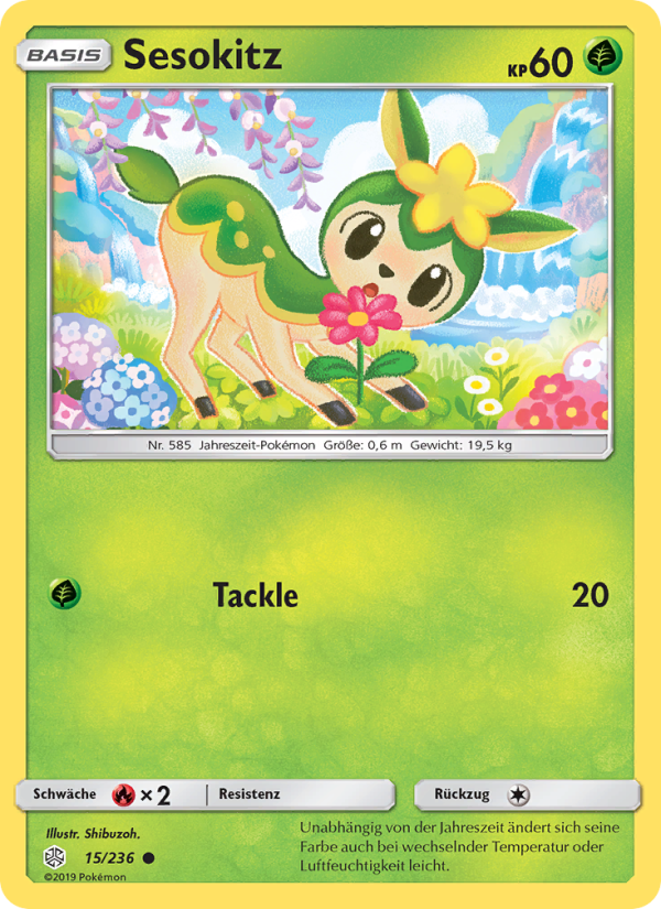 Sesokitz 15 — Cosmic Eclipse (German Pokémon TCG card)