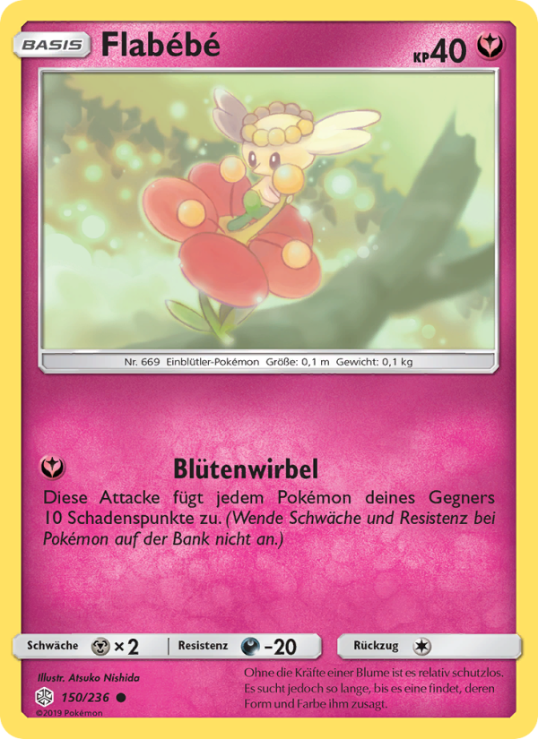 Flabébé 150 — Cosmic Eclipse (German Pokémon TCG card)