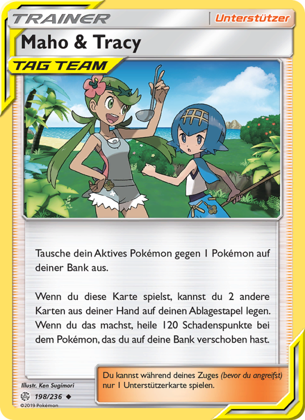 Maho & Tracy 198 — Welten im Wandel (German Pokémon TCG card)