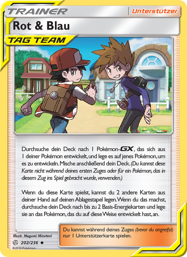 Rot & Blau 202 — Welten im Wandel (German Pokémon TCG card)