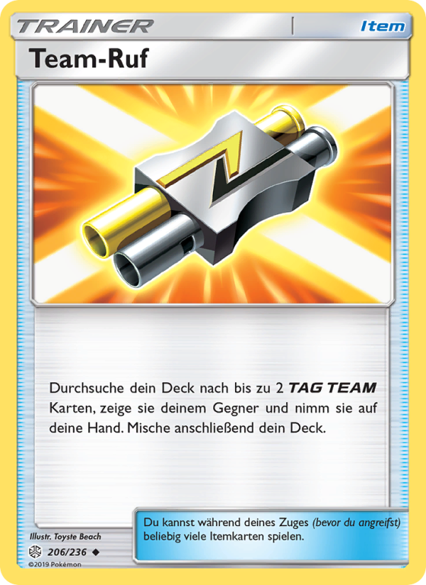 Team-Ruf 206 — Welten im Wandel (German Pokémon TCG card)