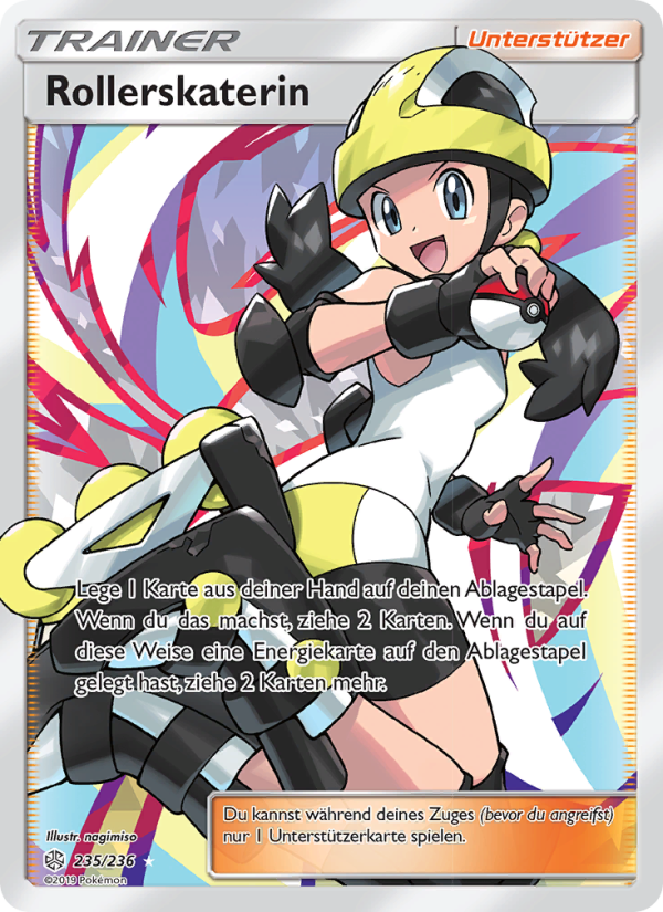 Rollerskaterin 235 — Welten im Wandel (German Pokémon TCG card)
