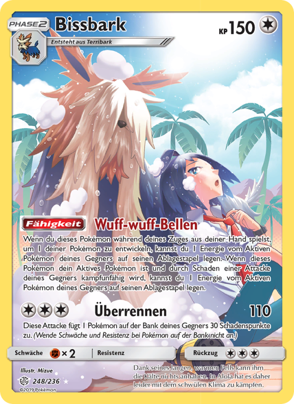 Bissbark 248 — Cosmic Eclipse (German Pokémon TCG card)