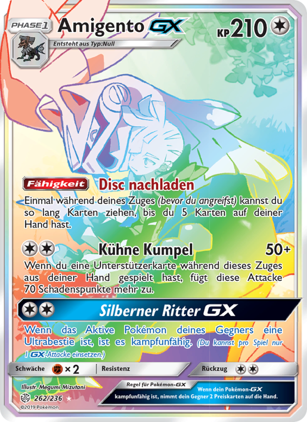 Amigento GX 262 — Welten im Wandel (German Pokémon TCG card)