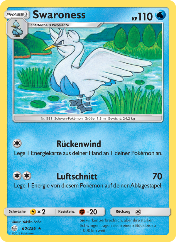 Swaroness 60 — Cosmic Eclipse (German Pokémon TCG card)