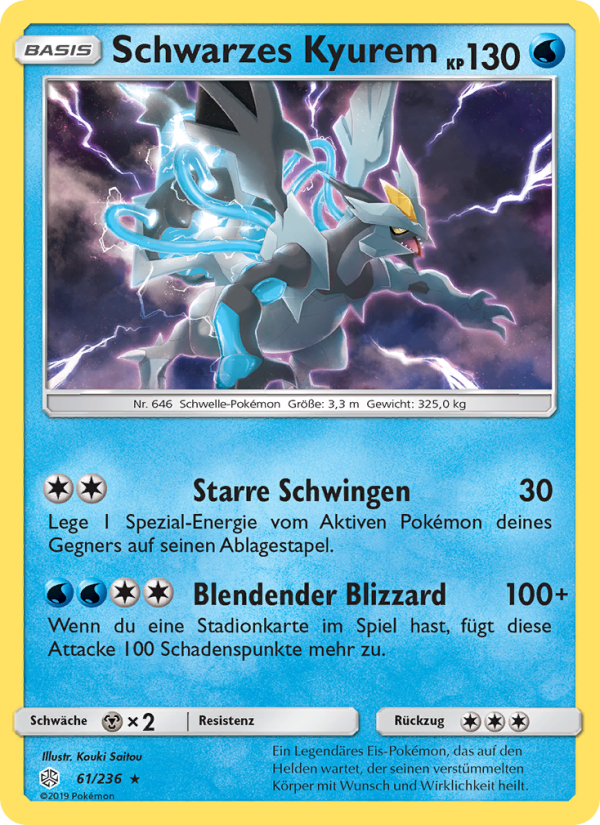 Schwarzes Kyurem Pokémon TCG cards