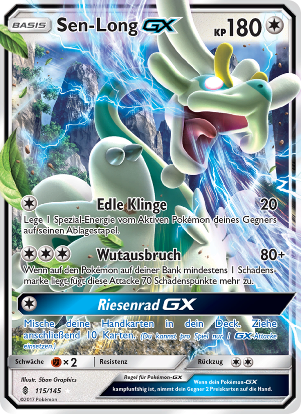 Sen-Long GX 115 — Stunde der Wächter (German Pokémon TCG card)