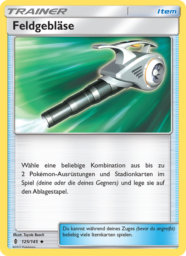 Feldgebläse 125 — Stunde der Wächter (German Pokémon TCG card)
