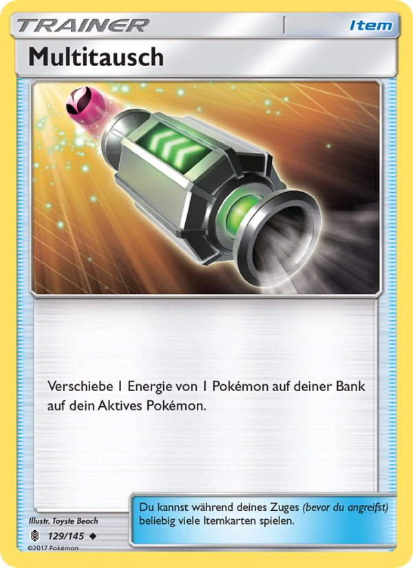 Multitausch 129 — Stunde der Wächter (German Pokémon TCG card)