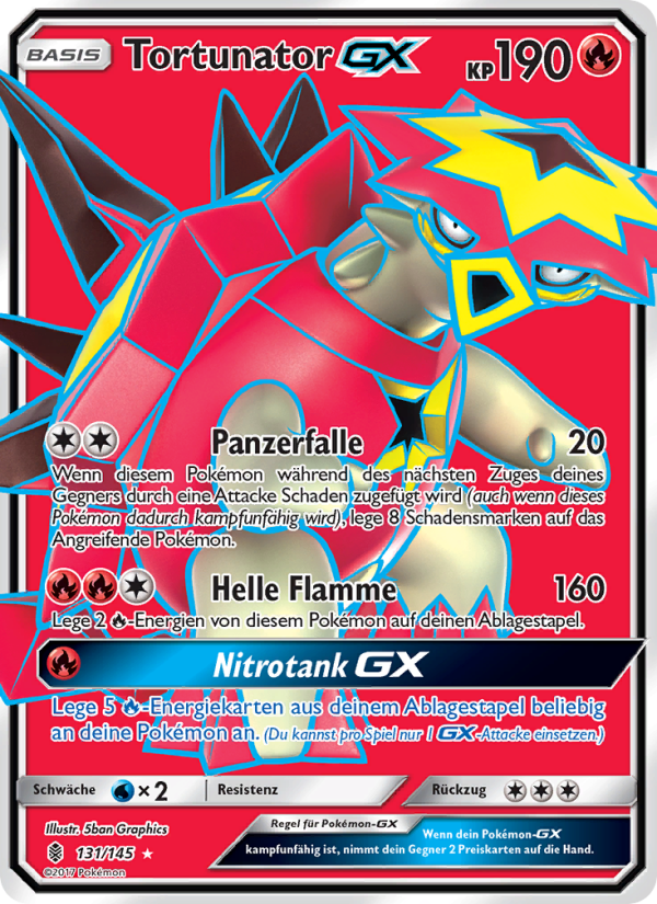 Tortunator GX 131 — Stunde der Wächter (German Pokémon TCG card)
