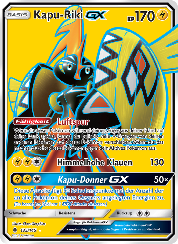 Kapu-Riki GX 135 — Stunde der Wächter (German Pokémon TCG card)