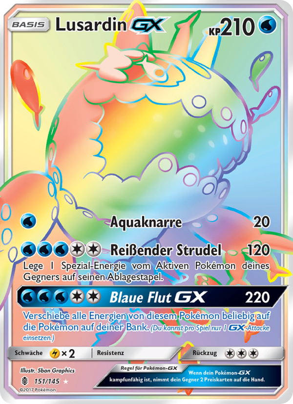 Lusardin GX 151 — Stunde der Wächter (German Pokémon TCG card)