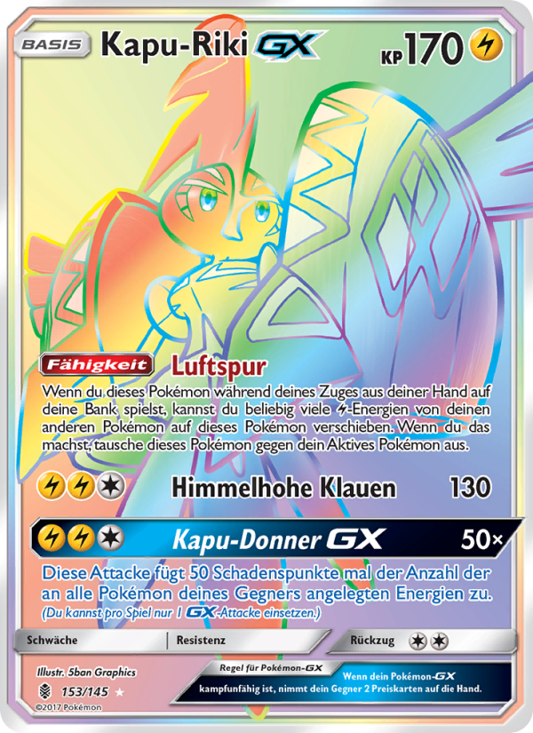 Kapu-Riki GX 153 — Stunde der Wächter (German Pokémon TCG card)
