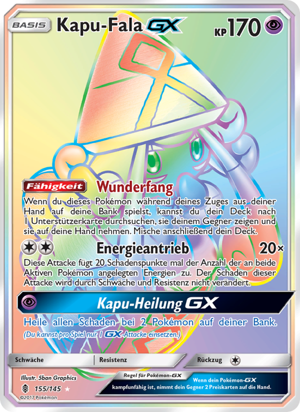 Kapu-Fala GX 155 — Stunde der Wächter (German Pokémon TCG card)
