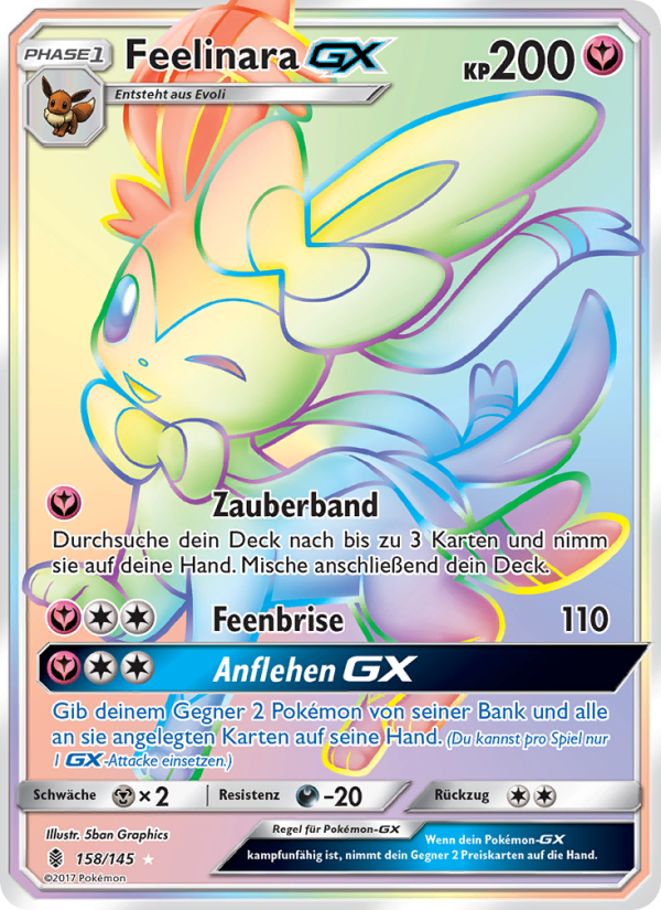 Feelinara GX 158 — Stunde der Wächter (German Pokémon TCG card)