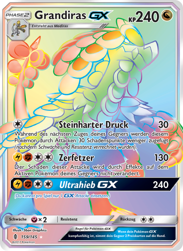 Grandiras GX 159 — Stunde der Wächter (German Pokémon TCG card)