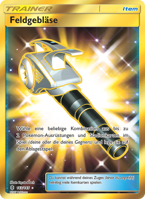 Feldgebläse 163 — Stunde der Wächter (German Pokémon TCG card)