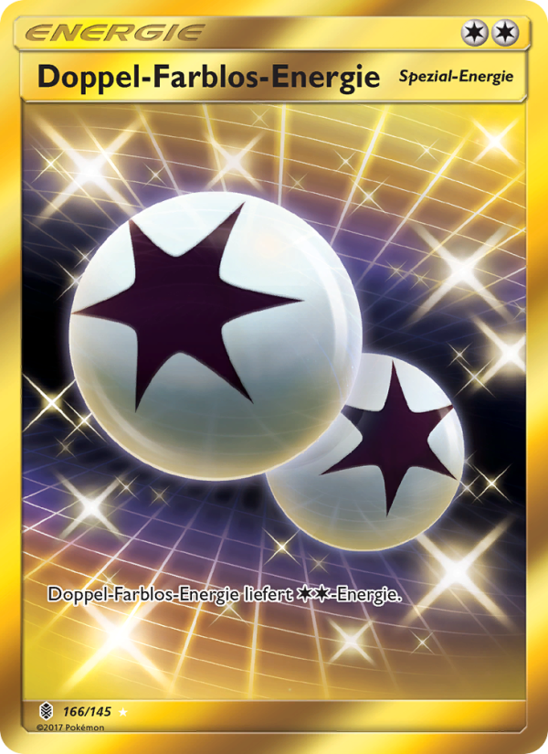 Doppel-Farblos-Energie 166 — Stunde der Wächter (German Pokémon TCG card)